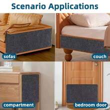 Self-Adhesive Cat Scratch Pad, Cuttable Cat Carpet Mat, Furniture Sofa Corner Indoor Sofa Wall Protection Sticker - 30*100cm - View 12