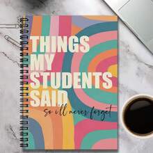 1 pieza Cuaderno de espiral con tema de neurodiversidad creativa, portada con patrón abstracto de cerebro colorido, único y distintivo. Adecuado para registros de trabajo, notas de estudio, escritura de diario, etc. Ya sea como regalo para graduación, cumpleaños o para planificación diaria y uso de memorandos, es una excelente opción. - Multicolor - Ver 17