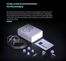 KZ Castor/Castor Pro - In-Ear Monitor Earphones, HiFi Premium Bass Earphones, Advanced Bass Version Harman Sound, Adjustable Sound, Noise Isolation IEM, Dual Dynamic Driver Wired Earbuds, 2PIN-C Detachable Cable, Suitable For Singers And Musicians (Silver/Black) - Castor Pro Silver - View 12