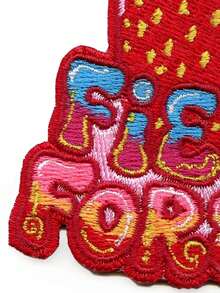 1 buah/2 buah/3 buah/4 buah Patch Stroberi Unik Musik Fields Forever Bordir Tempel Setrika - MultiWarna - View 4