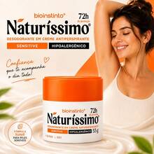 Desodorante em Creme Naturíssimo 55g – Conforto, Proteção e Cuidado Diário - sensitive - Visão 2