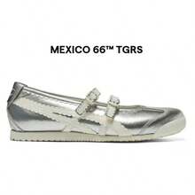 Onitsuka Tiger's New Summer Model Mary Jane TGRS Versatile Ballet Shoes, Onitsuka Shoes For Women, Lightweight Casual Shoes For Women - Mary Jane - Black, White and Yellow - View 2
