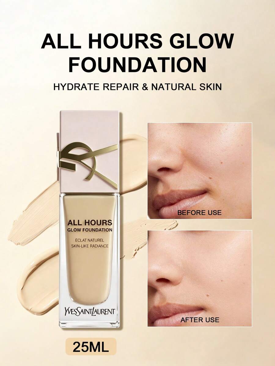 YVES SAINT LAURENT ALL HOURS GLOW 煥采粉底液 LC2-0.84 Fl.0z.E 25ml - LC2 - 查看 1