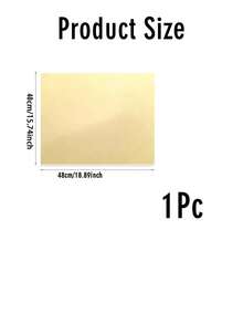 1pc 48*40cm/40*30cm Blank Transparent Acrylic Sign Board, Suitable For Wedding, Birthday Party Directional Signs - Gold - View 4