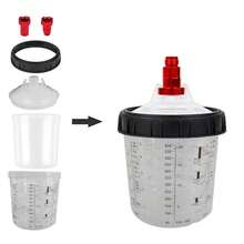 25pcs 600ML Disposable Paint Mixing Cups With Spray Gun Adapter 20.3oz H/O - 25Pcs/set - View 7