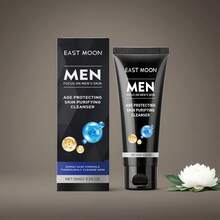 EAST MOON 100g Men's Facial Cleaner Daily Moisturizing Non-Irritating Enhance Smoothness Oil Control Removes Skin Surface Dirt And Aging Cuticles Make Skin Moist And Delicate Non-Tight Face Cleaning Cream - Deep Cleansing - View 3