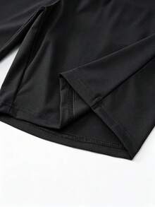 [Men's Shorts]Men's Outdoor Sports Shorts With Drawstring Waist And Multiple Pockets, Comfortable To Wear Black - Black - View 7