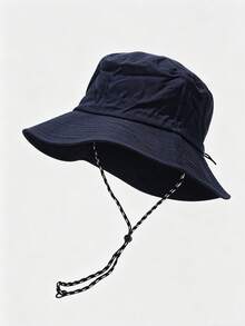 1pc Waterproof Bucket Hat, Foldable & Portable, Lightweight Quick Dry, Adjustable Brim Bucket Hat, Unstructured Solid Color Sun Hat, Outdoor Travel Gift - Fisherman's Hat - View 5