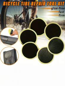 TOSUOD Self-Adhesive Bicycle Tire Repair Patches, Glue-Free Quick Inner Tube Repair Pads, Universal For Mountain And Road Bikes, Portable Emergency Puncture Repair Patches For Outdoor Cycling, Long-Distance Commuting And Bicycle Tire Protection Accessories - Multicolor - View 6