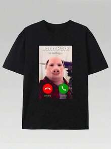 Men T-Shirts - 黑色 - 查看 1