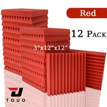 TOUO 8 Warna Panel Busa Akustik Berbentuk Baji, Paket 6-48 Buah, Bahan Perawatan Akustik Dinding Kedap Suara untuk Studio dan Home Theater - Baji - View 75