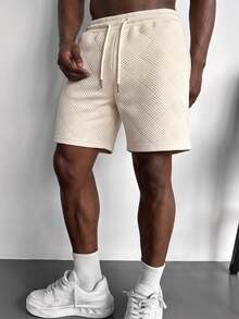 ZYNTH BALENO Men's Summer Sports Shorts With Pockets And Drawstring Waist, Suitable For Gym And Casual Wear - Apricot - View 7
