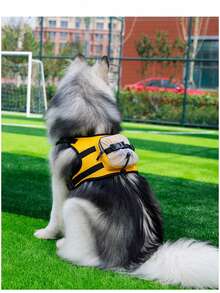1 pieza Chaleco mochila para mascotas con material reflectante para uso nocturno, mochila para golosinas de mascotas - Multicolor - Ver 3