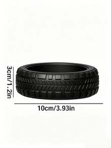 Black And White Off-Road Tire Storage Basket, Creative Realistic Car Tire Storage Tray, Desktop Decoration, Home Living Room Ornament, Key And Coin Storage Dish, Creative Gift For Father, Elders And Friends, Shelf Storage Basket - Multicolor - View 11