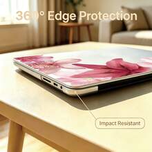 1pc Translucent Frosted Hard Shell Bare Machine Touch Ultra-Thin Anti-Stain All-Around Anti-Collision Laptop Protective Case, Compatible With 13 Neo/13.3 Air/13.3 Pro/13.6 Air/14.2 Pro/15 Air/16.2 Pro - View 2