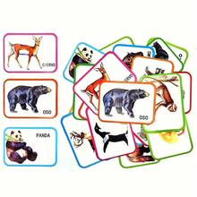 28 Spanish Alphabet/Animal/Fruit Double-Sided Cognitive Learning Cards (15cm X 11cm) - Exquisite Illustrated Teaching Cards, Early Education Reading Game - Multicolor - View 14