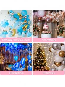 1000pcs/10rolls Transparent Double-Sided Adhesive Dots, Transparent Balloon Glue Removable Glue Dots, Craft Glue Dots,Suitable For Holiday, Wedding And Party Decoration,Christmas Party Gifts - Multiple Styles - View 5