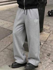 Men's Autumn Casual Outdoor Multi-Pocket Cargo Pants, Fashionable Minimalist Daily Sports Leisure Pants Fall - Grey - View 2