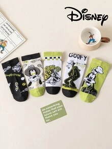 Disney 1/5 Pairs Women's Boat Socks Summer Socks Cartoon Socks Women's Short Socks Girls Donald Duck Daisy Novelty Fun Socks Comfortable Breathable Fashion Socks - Multicolor - View 5
