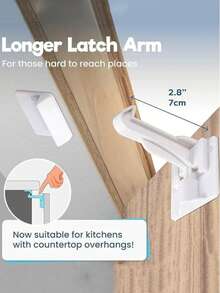 [Child Safety Essential] Child Safety Lock | 5-10 Pieces And Easy To Install, Child Safety Essential, Multi-Function Lock | Suitable For Cabinets, Refrigerators And Bathrooms Multi-Purpose Lock | Children | Transparent Design, Easy To Install - Thickened Upgraded Version - View 3