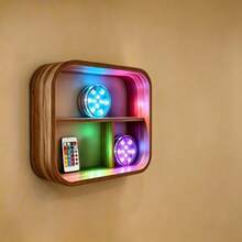 Luz LED RGB a prueba de agua que cambia de color, adecuada para piscina, acuario, estanque, fuente y decoración de bodas - Fácil instalación, carcasa de plástico resistente, iluminación subacuática - multicolor - Ver 7