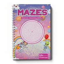 Maze Activity Workbook, Exercise Logic And Strategy Skills, Explore Pathfinding Puzzles, Cultivate Meticulous Thinking And Perseverance, Ideal Choice For Work Breaks, Learning And Travel Leisure Time Back To School - 迷宮練習冊 - 查看 11