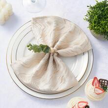 6pcs Napkin Rings, Including Rustic Farmhouse Style, Eucalyptus, Wooden And Bohemian Green Leaf Napkin Rings. Suitable For Spring/Summer, Thanksgiving, Christmas, Bridal Shower And Wedding Table Decor - Green - View 5