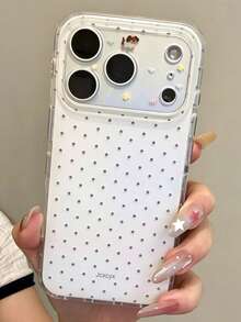 Y2K Cute Star Bowknot Soft Phone Case Compatible With IPhone 17 Pro Max 17Pro 17 16 Pro Max 16Pro 16 15 Pro Max 15Pro 15 Cartoon Lens Protection Soft Back Cover Gift - White - View 4