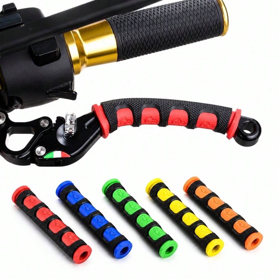 1 đôi tay nắm tay lái hình sừng cá mập bằng silicone, chống trượt, bảo vệ tay lái xe máy/xe đạp điện, phù hợp cho xe đạp