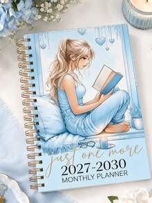 2027-2030 月計畫本，4年學期月曆計畫筆記本，女孩閱讀封面，60個月長期規劃本，適用於學校、工作與日常規劃，142頁，返校用品、辦公桌配件、居家必需品 - A5 - 查看 5