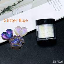 不沉澱高級亮粉 5g/件 環氧樹脂顏料 多用途雲母粉 適用於繪畫藝術、手工、保溫杯彩繪、史萊姆、珠寶DIY - 5g/bottle - 查看 17