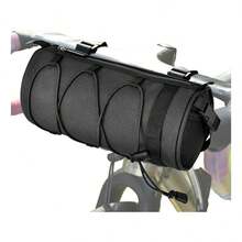 Bolsa De Bicicleta Portátil Impermeable Con Correa Negro - Negro - Ver 1