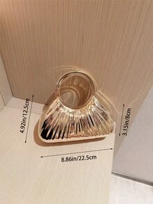 1件女款優雅百褶方型金屬晚宴手拿包，奢華亮面手鍊手柄手提包，迷人精緻正式派對包，適合情人節約會、舞會、生日派對、晚間聚會等場合 - 金色 - 查看 5