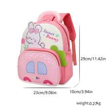 Tas Ransel Kelinci Dinosaurus Lucu untuk Anak-anak, Tas Sekolah TK, Tas Ransel Kartun Ringan untuk Anak Perempuan dan Laki-laki, Tas Ransel Prasekolah untuk Penggunaan Sehari-hari - A - View 4
