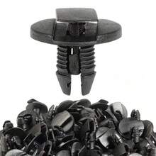 50PCS Car Plastic Rivet Clips, Bumper & Fender Liner Fixing Clips, Interior Trim Panel Reinforcement Fasteners, Universal Vehicle Repair Replacement Accessories - 50Pcs Press-fit Buckle - View 5