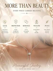FAAABULS European And American Cross-Border Open High-End Pearl Choker With Tassel Rhinestone Bridal Evening Versatile Collarbone Necklace - Silver - View 4