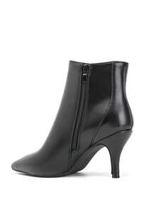 Bottines Épurées à Bout Pointe Et Talon Bobine – L'Élégance Citadine Par Excellence - Black 2905A - View 5