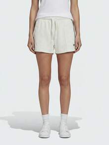 Adidas Clover TT SHORTS Terry Fleece Three Stripes Breathable Comfortable Sports And Casual Running Shorts For Women - White - View 1