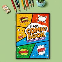 Blank Comic Book For Doodle Enthusiasts, Create Your Own Personal Manga, Multiple Blank Panel Layouts For Anime Lovers, Hand-Drawn Story Sketchbook For Beginners, Dialogue Bubbles And Explosion Effects, Essential Creative Art Tool And Gift, Hand-Drawn Comic Drawing Book, Classic Comic Panel Style - Blank - View 5
