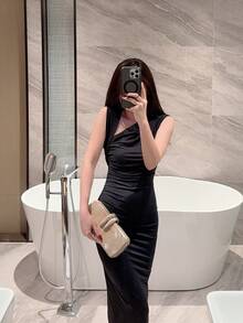 Moonlit Eve 包 1件 歐美風女款壓克力晚宴手拿包,方盒設計搭配兔牙扣環,適合派對、婚禮、情人節場合,隨機花色 - 杏色 - 查看 10