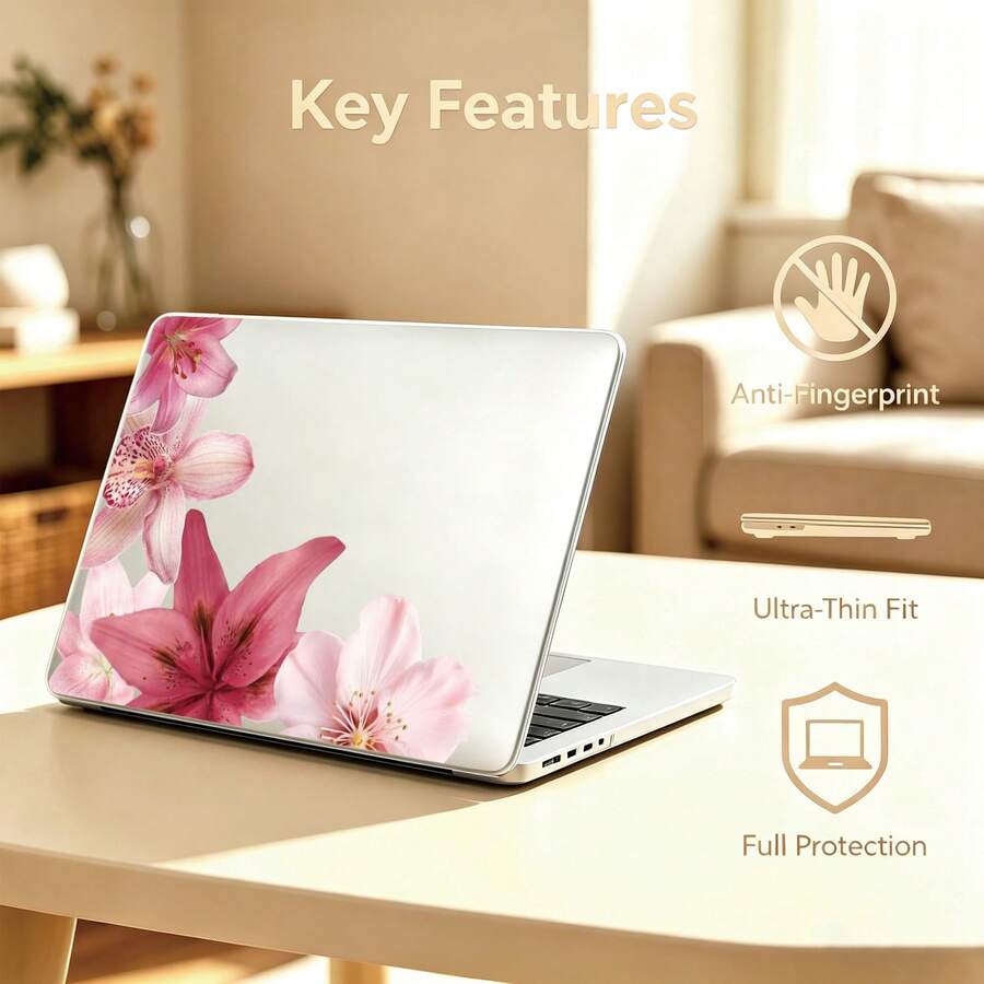 1pc Translucent Frosted Hard Shell Bare Machine Touch Ultra-Thin Anti-Stain All-Around Anti-Collision Laptop Protective Case, Compatible With 13 Neo/13.3 Air/13.3 Pro/13.6 Air/14.2 Pro/15 Air/16.2 Pro - View 1