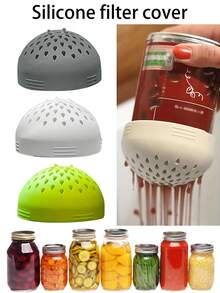 1pc Silicone Can Strainer, Silicone Food Strainer, Silicone Can Filter, Multi-Functional Mini Strainer, Food Mesh Strainer, Multi-Functional Strainer, Mini Kitchen Strainer, Portable Silicone Strainer, Home Kitchen Accessory, Strainer Can Also Be Used For Tea, Making Drinks And Sink Filter, Suitable For Kitchen And Party Venues, Halloween Decoration, Suitable As Gift For Friends, Family, Mother, Birthday Gift, Christmas Gift, Halloween Gift - Multicolor - View 8