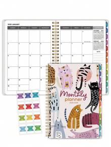 Trees 2026–2028 Planner Weekly & Monthly, 24-Month 2026 Monthly Calendar Planner, Includes Monthly Overviews, Weekly Pages & Notes,Perfect 2026 Planner For Work, Back To School Supplies & Personal,Office Desk Accessories Office Supplies - Multicolor - View 4