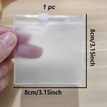 5/10/15/20pcs Multi-Size Transparent Frosted Cable Storage Bags, Zipper Storage Pouches, Travel Toiletry Bags, Makeup Bags, Coin Purses, Suitable For Home, Vacation, Halloween, Christmas - Clear - View 17
