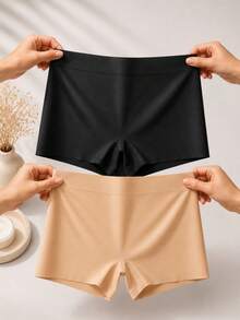 Kit 3 Calcinha Boxer Feminina Sem Costura Cueca Feminina - Multicolorido - Visão 6