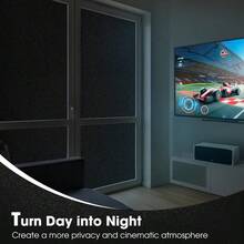Customisable Blackout Window Film – Privacy Film For Bedrooms And Bathrooms In The Home, And Frosted Stickers For Living Rooms, Offices And Cars – For Privacy And Light Control, Suitable For Children's Bedrooms And Storage Rooms - Multicolor - View 5