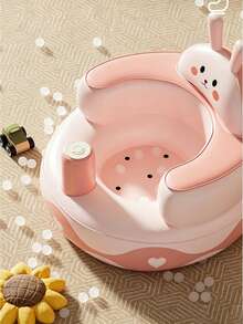 1 buah Bantal Kursi Tiup Kartun, Pompa Udara Terintegrasi, Kursi Bayi Tiup Portabel, Cocok untuk Bayi Usia 3-36 Bulan, Bantal Lantai - MultiWarna - View 7