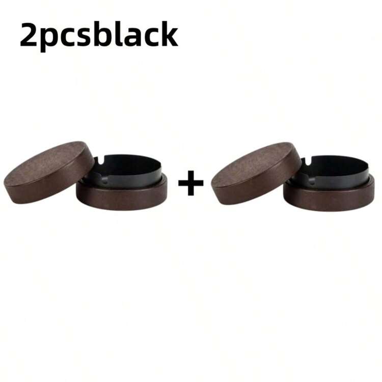 1/2/3pcs Creative Solid Wood Round Ashtray With Lid, Windproof And Dustproof, Minimalist Wooden Ashtray, Practical For Car/Living Room/Office - Ashtray - View 14