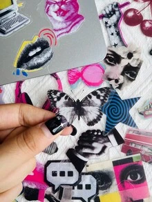 50Pcs Retro Millennium Pop Style Stickers Waterproof PET Gift Decoration Scrapbook Laptop Luggage Guitar Water Cup Phone Case DIY Decal - Multicolor - View 10