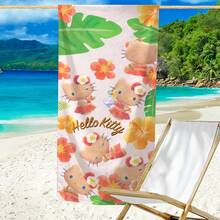 1pc Cute Theme Beach Towel - A Must-Have Cartoon Themed Item Designed For Beach, Swimming, Outdoor Camping And Travel. This Extra Large Beach Towel Is Highly Absorbent And Quick-Drying, Making It An Ideal Choice For Travel, Pool Play, Or Home Bathing. - Multicolor - View 3